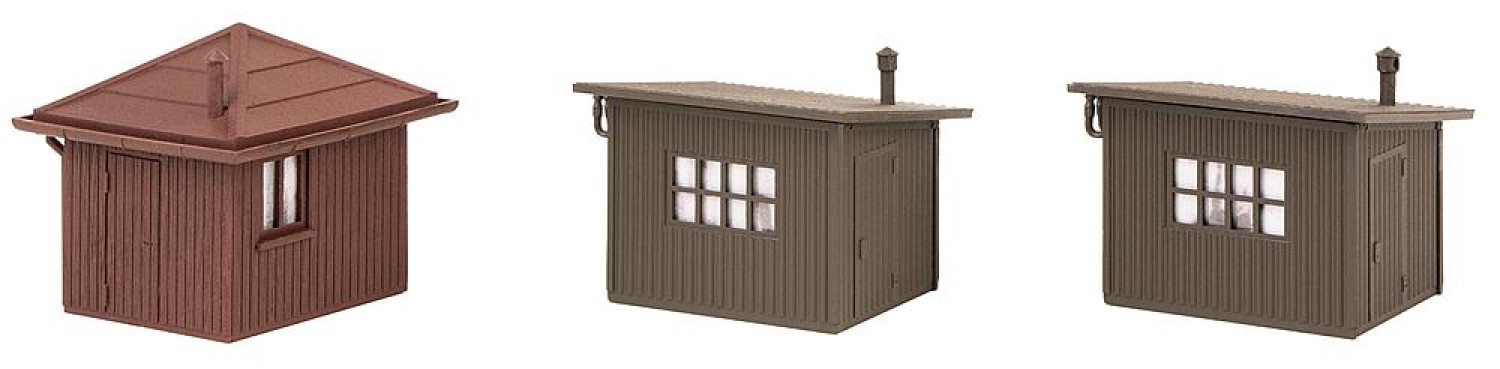 FALLER 120272 H0 Lokführer-Wartehaus, 2 Streckenposten 