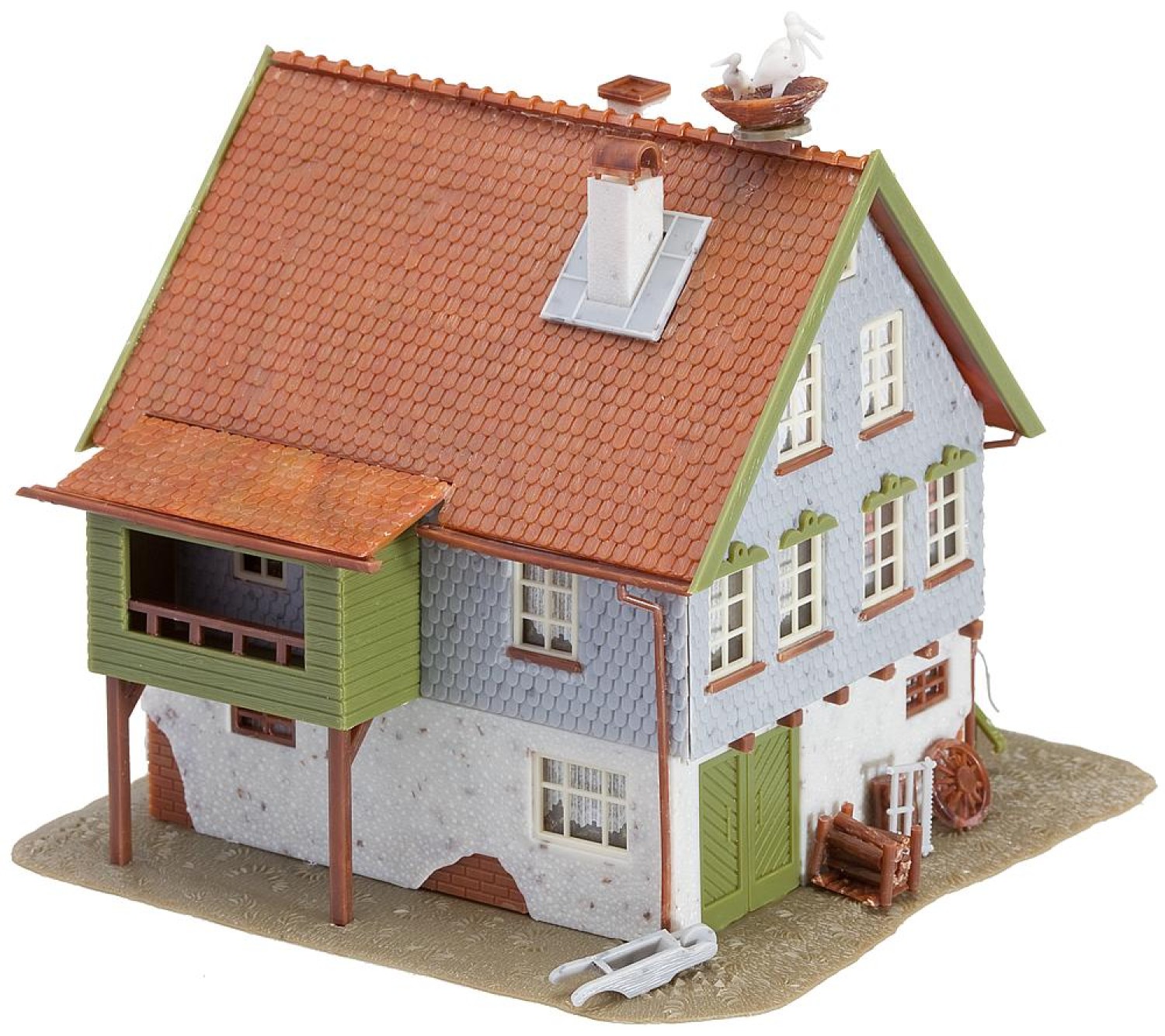 FALLER 130280 H0 Haus mit Storchennest 