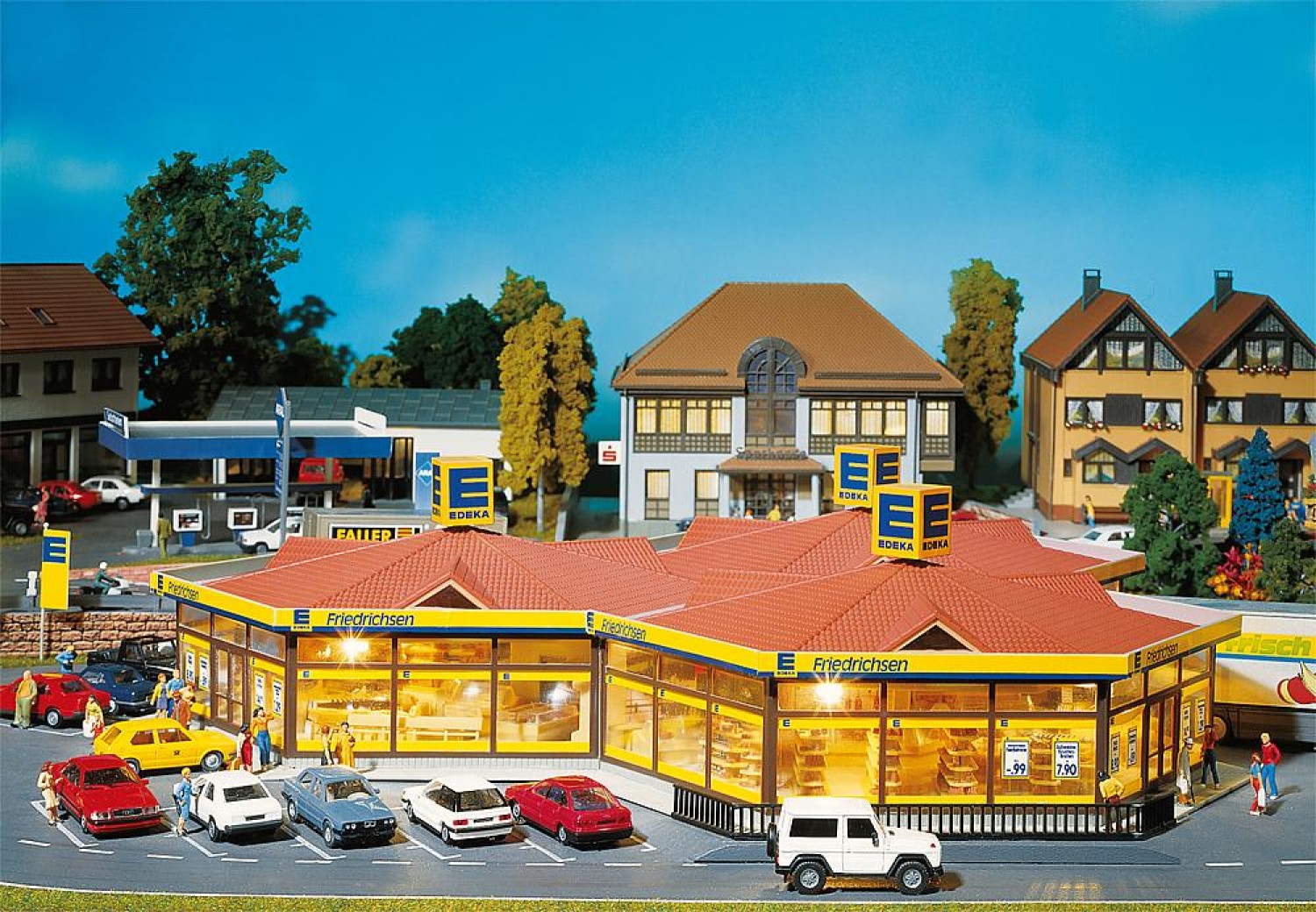 FALLER 130342 H0 Edeka-Markt Friedrichsen 