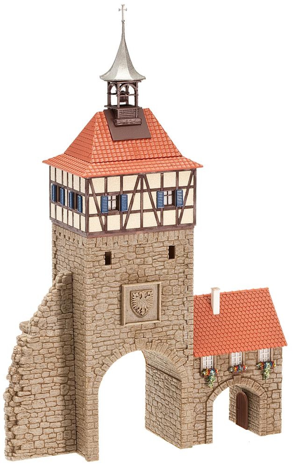 FALLER 130406 H0 Stadttor mit Torhaus 