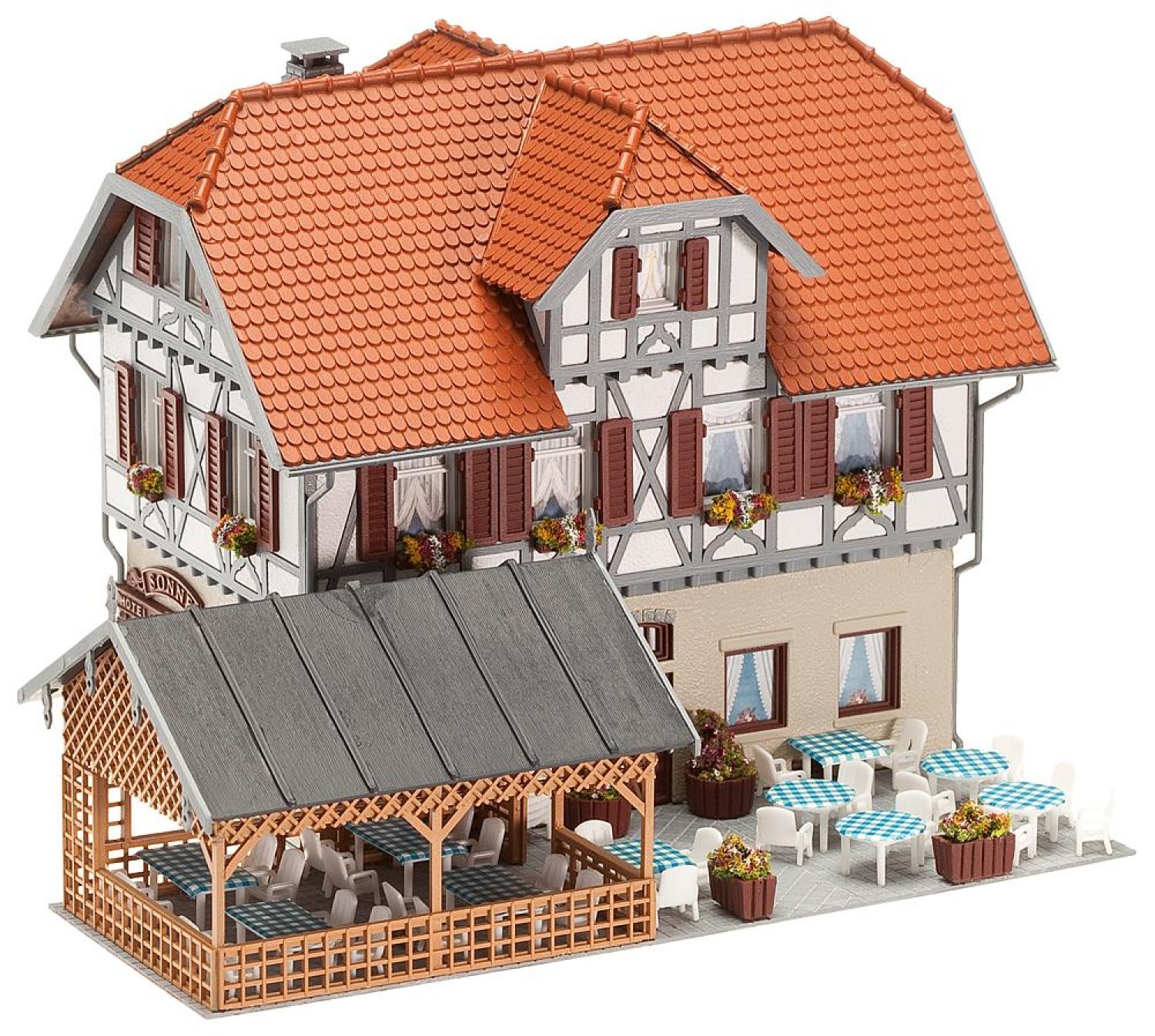 FALLER 130438 H0 Gasthaus Sonne mit Laube 