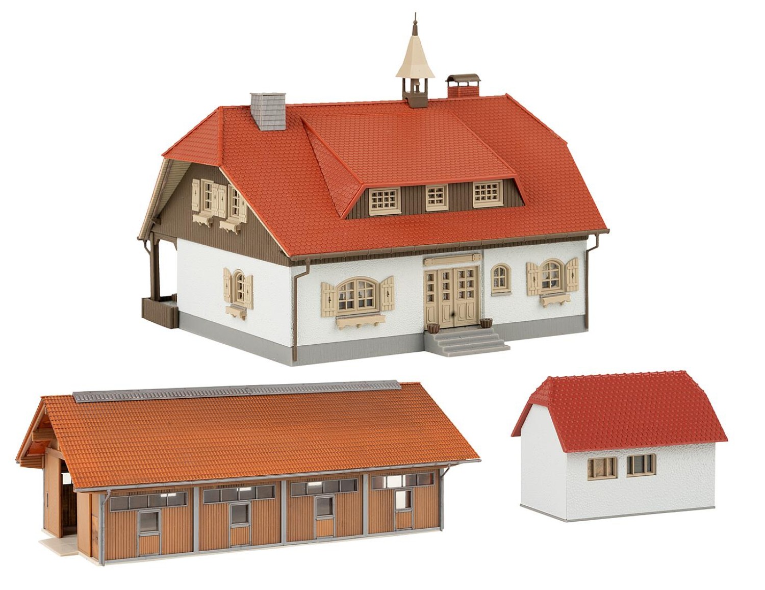 FALLER 130583 H0 Bauernhaus mit Stallung und Garage 