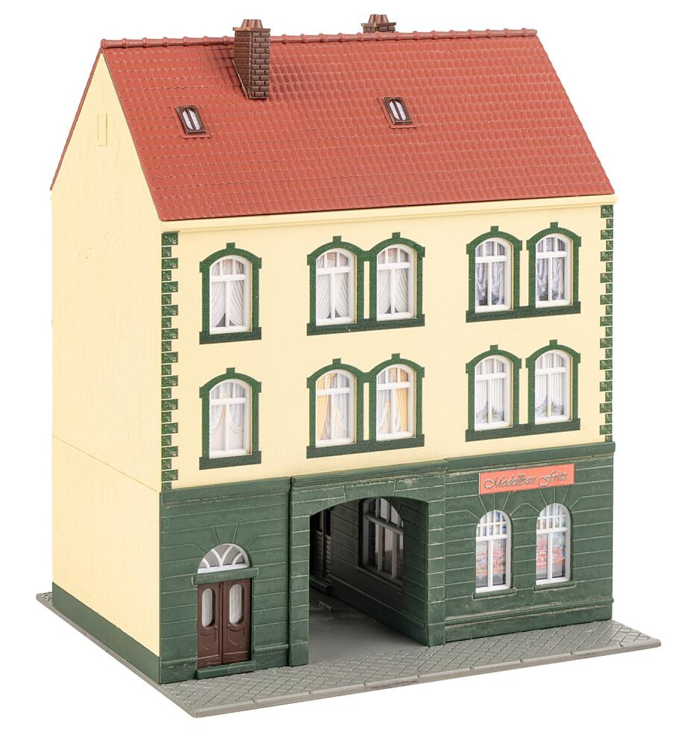 FALLER 130628 H0 Stadthaus mit Modellbaugeschäft 