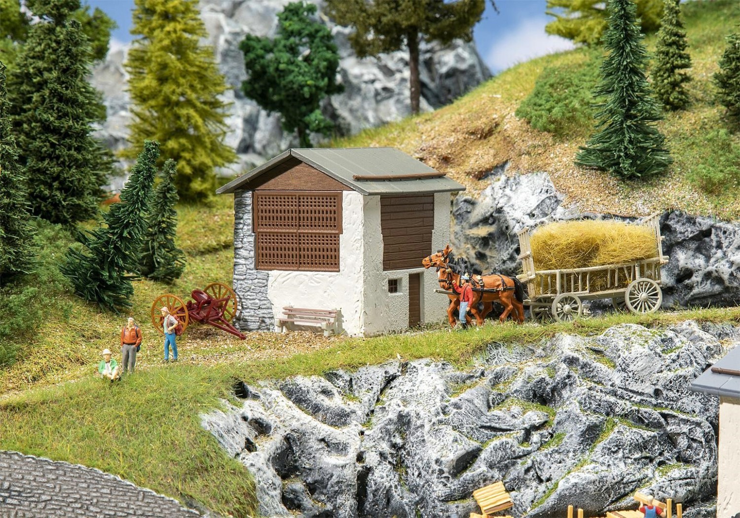 FALLER 130634 H0 Heustadel Graubünden 