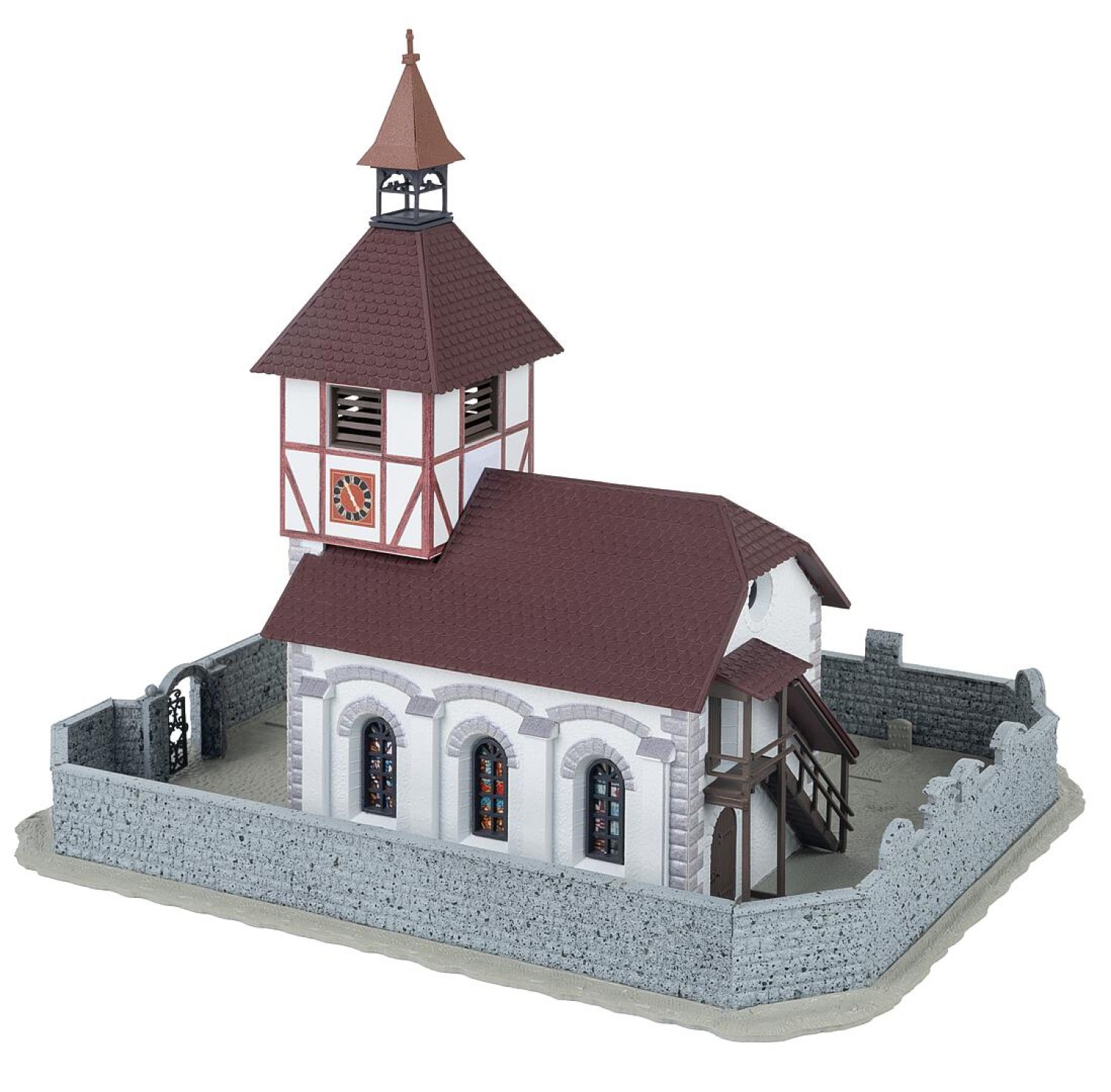 FALLER 130679 H0 Dorfkirche mit Kirchhof 