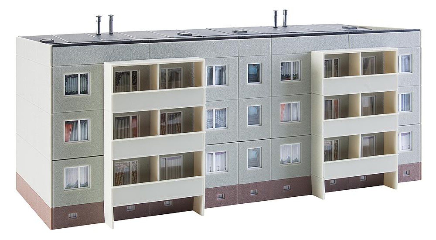FALLER 130801 H0 Plattenbau P2 Basispackung 