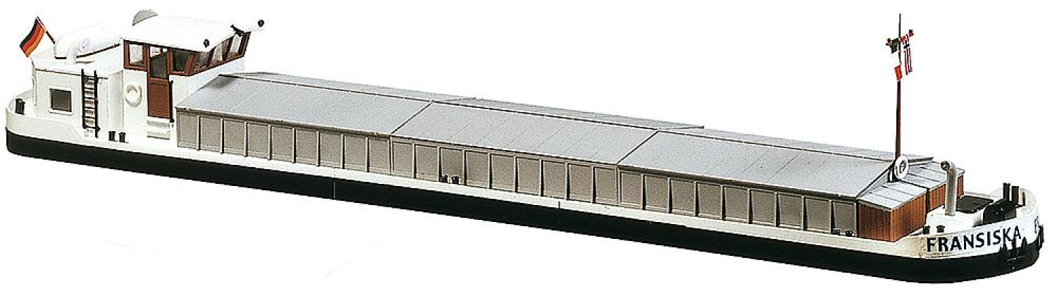FALLER 131006 H0 Flussfrachtschiff mit Wohnkajüte 