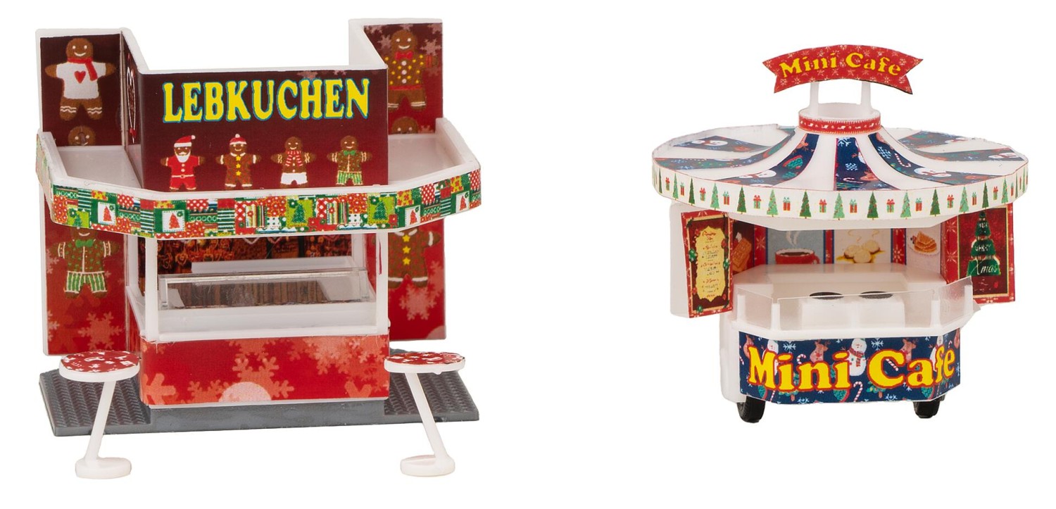 FALLER 134001 H0 2 Weihnachtsmarktbuden 