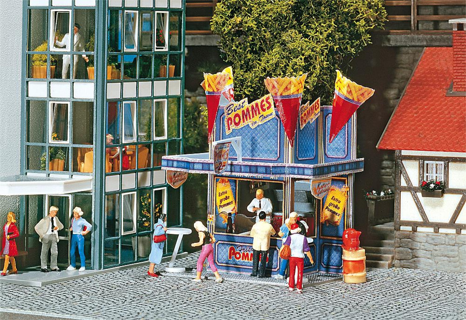 FALLER 140444 H0 Kirmesbude Pommes XXL 
