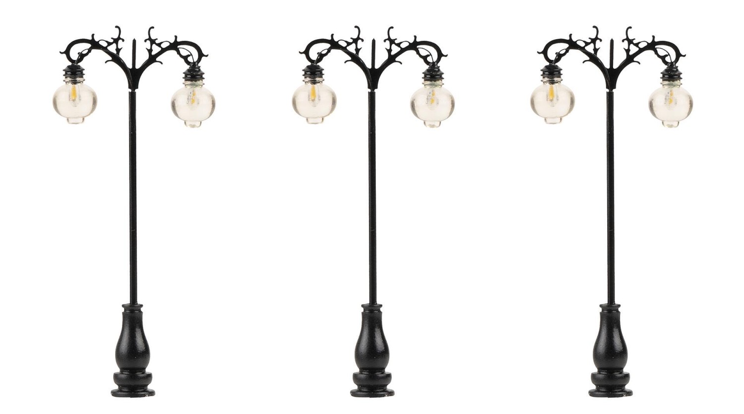 FALLER 180115 H0 LED-Laterne, Hängeleuchten , warmweiß, 3 Stück