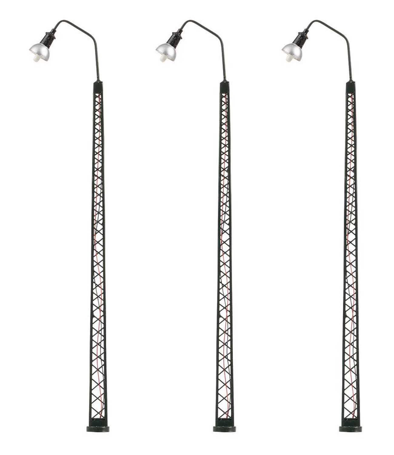 FALLER 180117 H0 LED-Gittermast-Bogenleuchte, warmweiß , 3 Stück