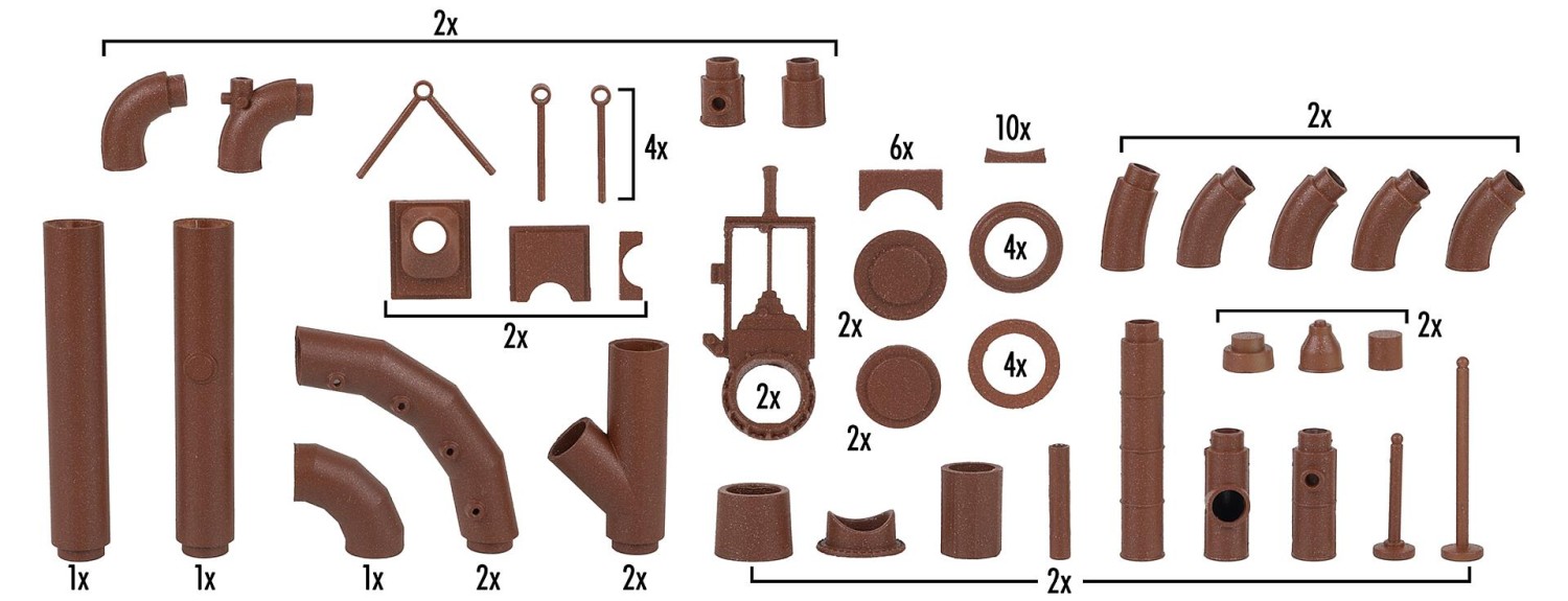 FALLER 180327 H0 Rohrleitungs-Set 