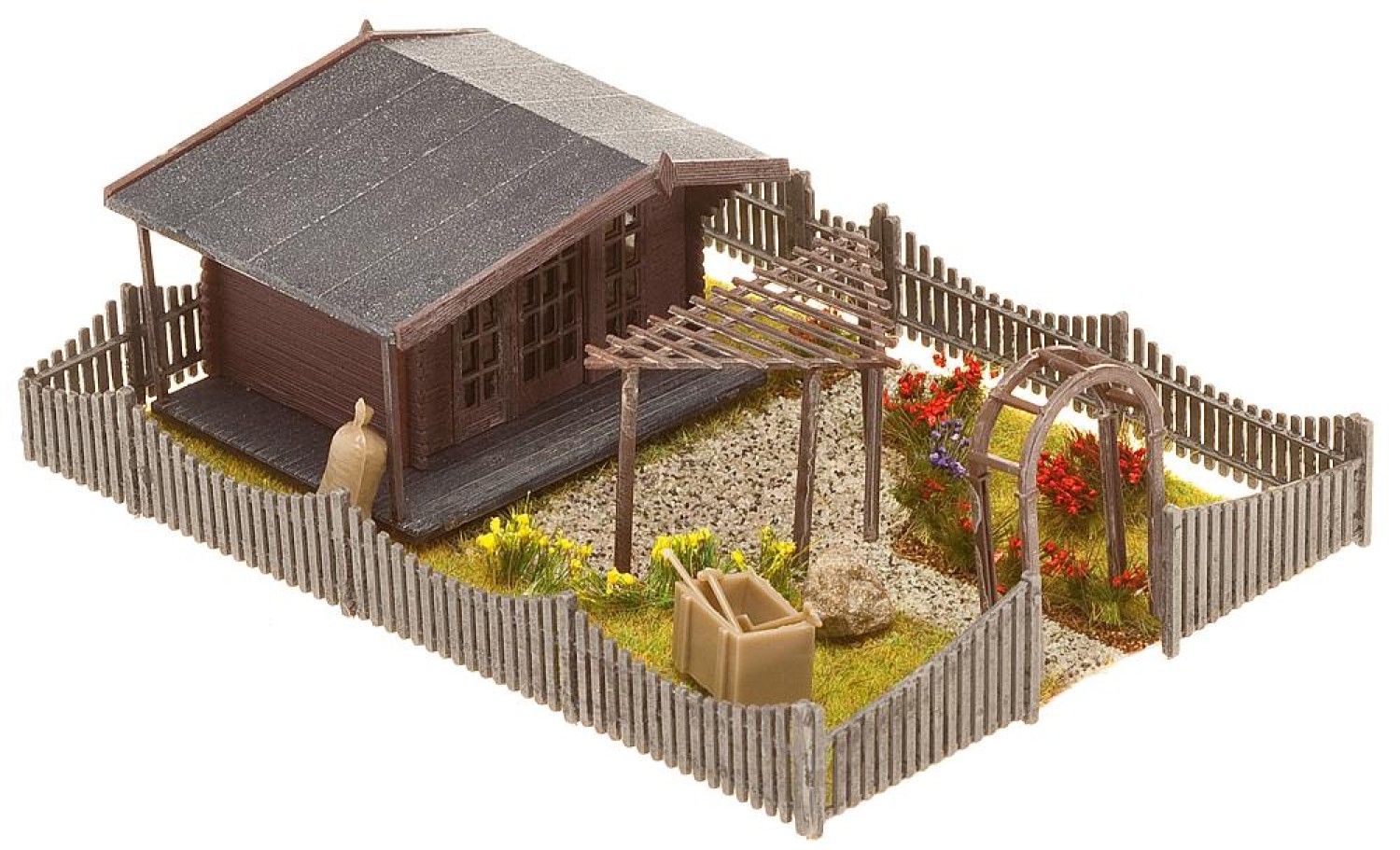 FALLER 180491 H0 Schrebergarten mit Gartenlaube 