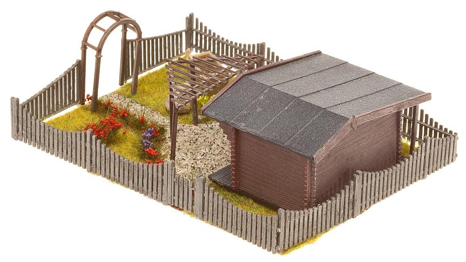 FALLER 180491 H0 Schrebergarten mit Gartenlaube 