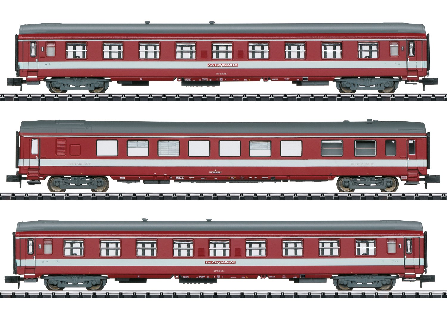 Minitrix 18218 N Schnellzugwagen Le Capitole, SNCF 3er-Set 