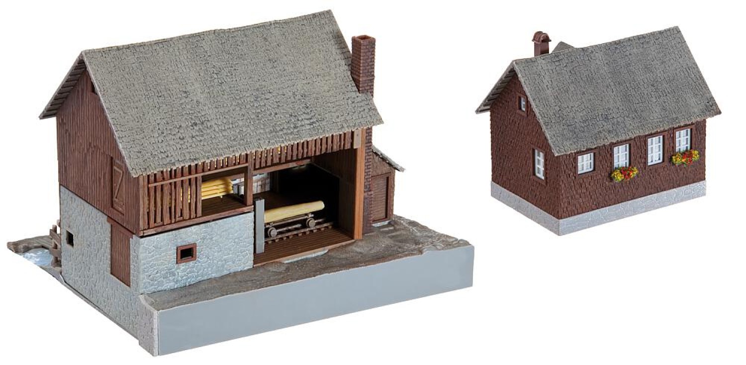 FALLER 191765 H0 Sägewerk mit Wohnhaus 