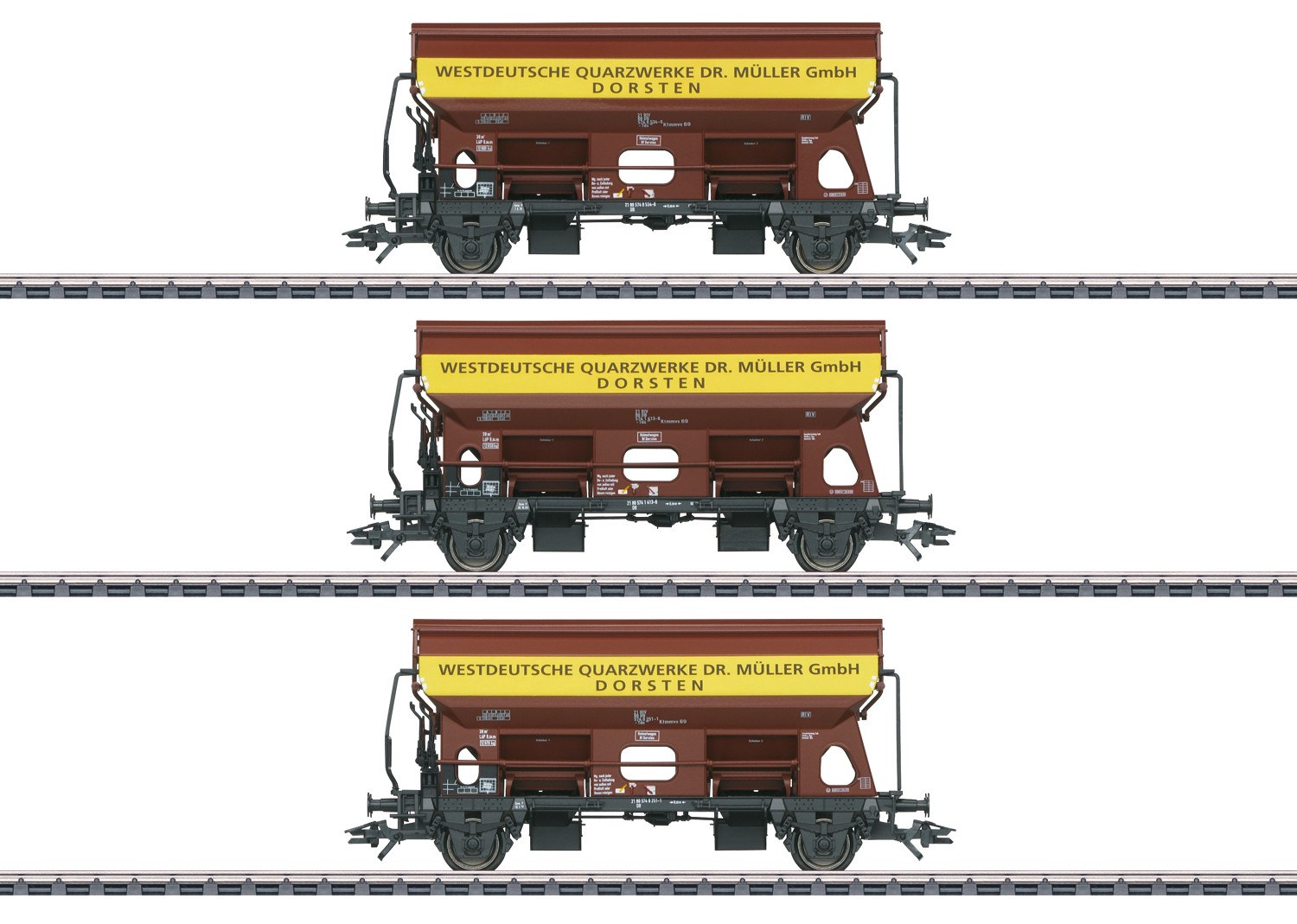 Märklin 46335 H0 Schwenkdachwagen Tdgs 930, DB 3er-Set 
