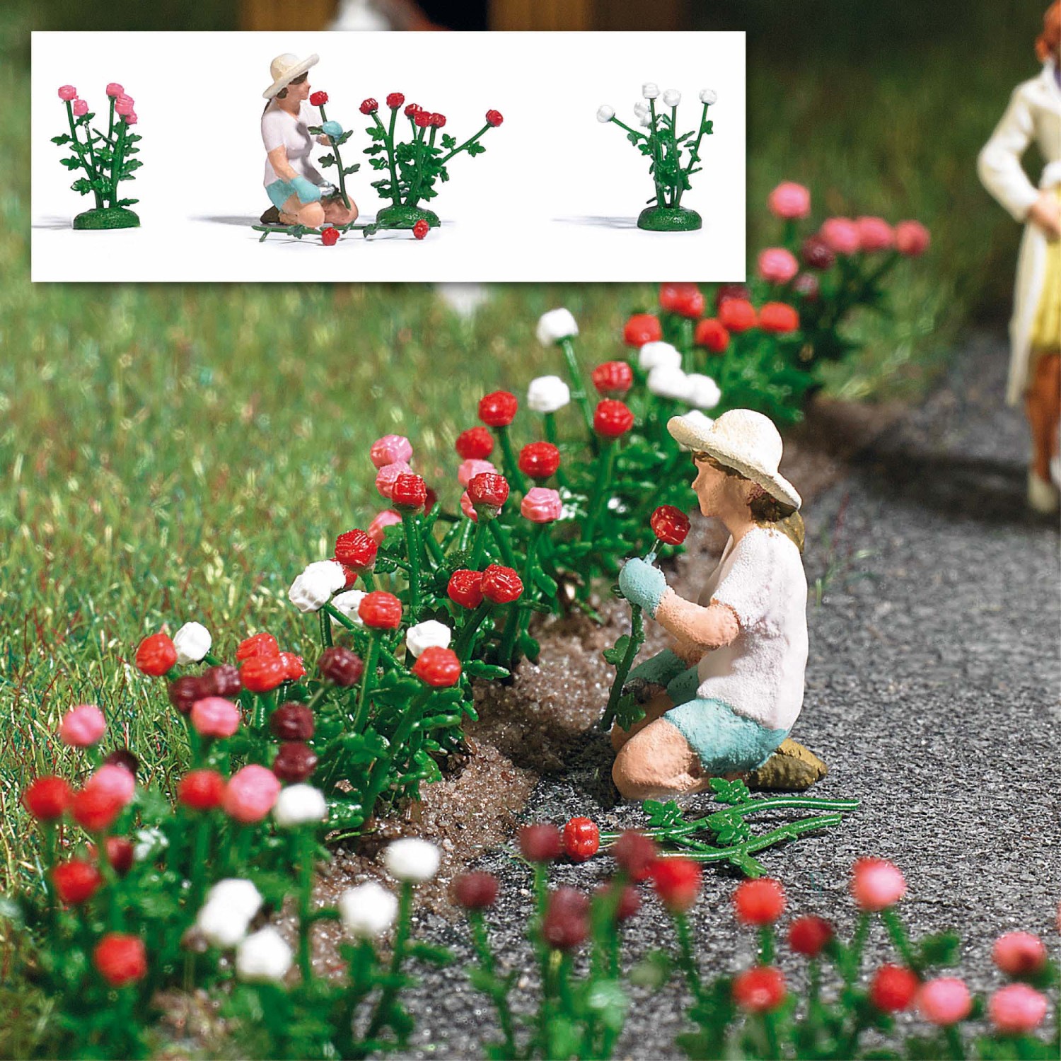 BUSCH 7878 H0 Rosenpflückerin 