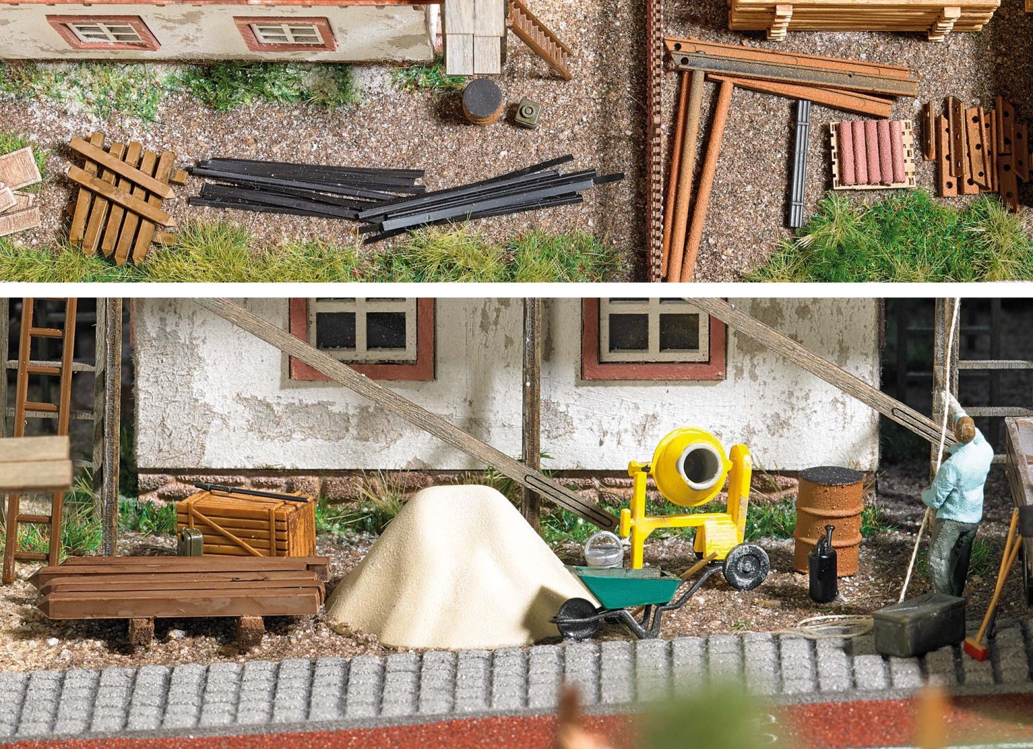 BUSCH 1376 H0 Baustellen-Set 