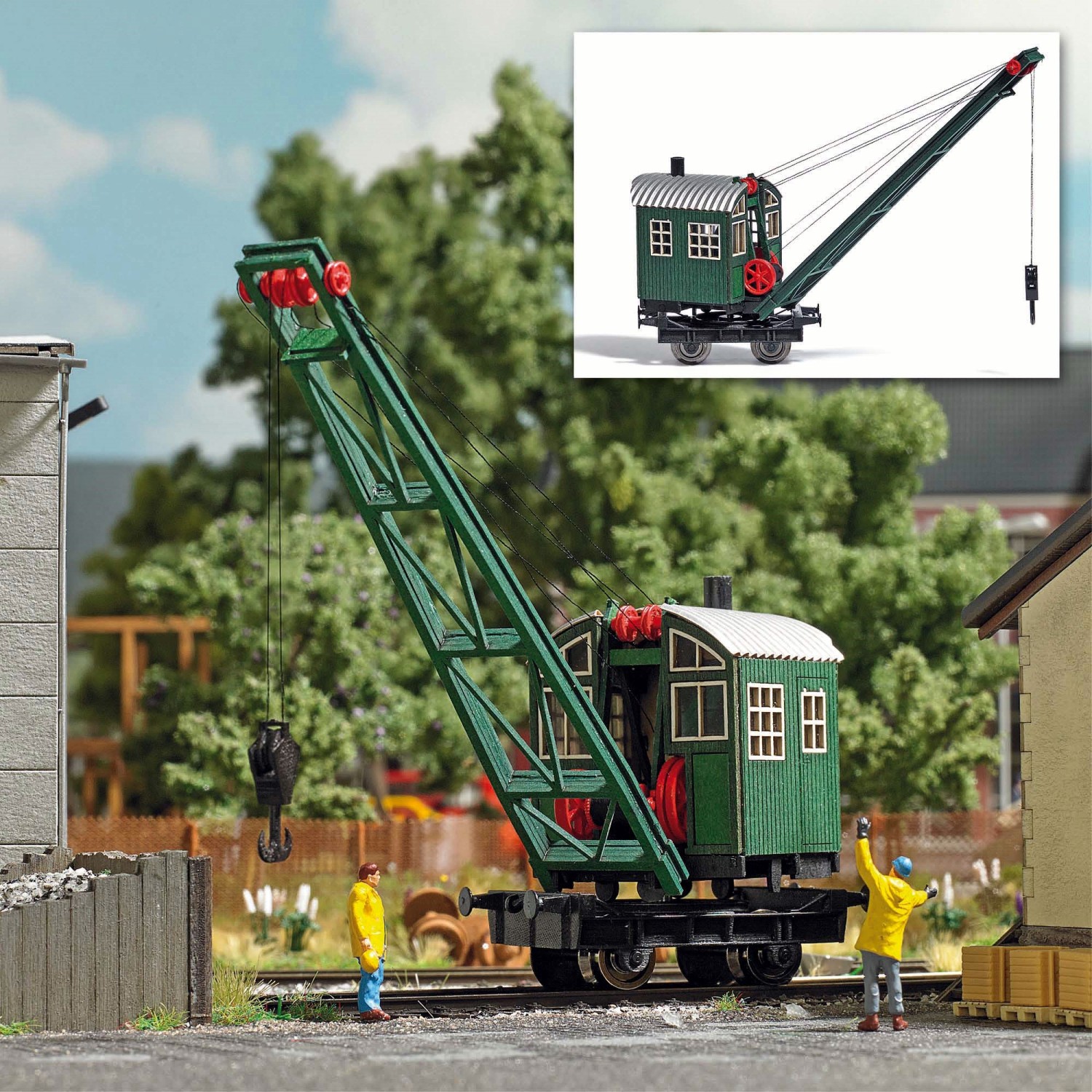 BUSCH 1397 H0 Dampfkran 