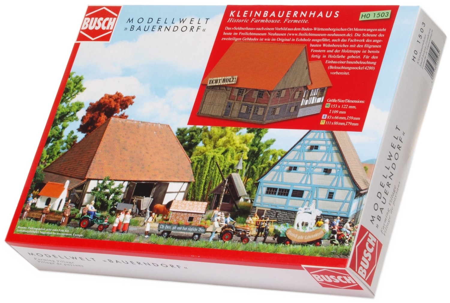 BUSCH 1503 H0 Kleinbauernhaus aus Mennwangen 