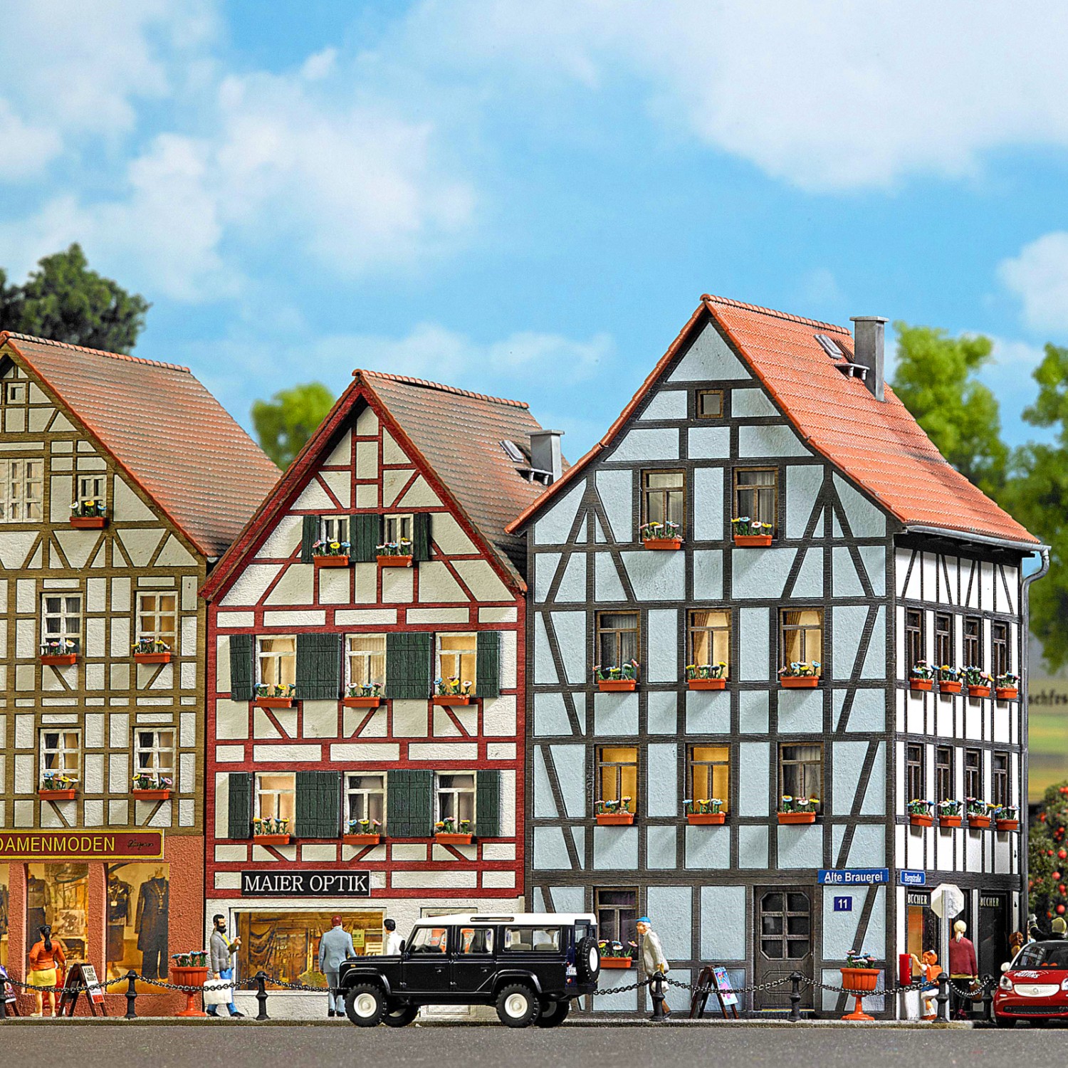BUSCH 1536 H0 Altstadt Eckhaus 