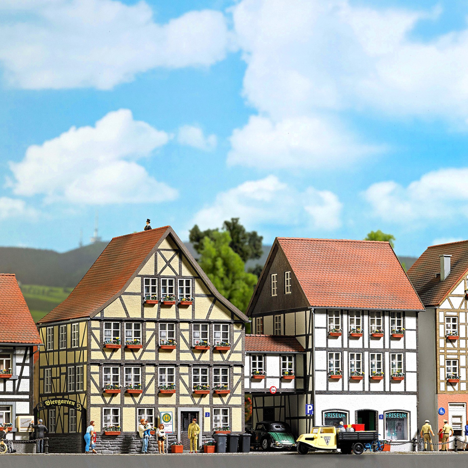 BUSCH 1538 H0 Häuser mit Übergang 