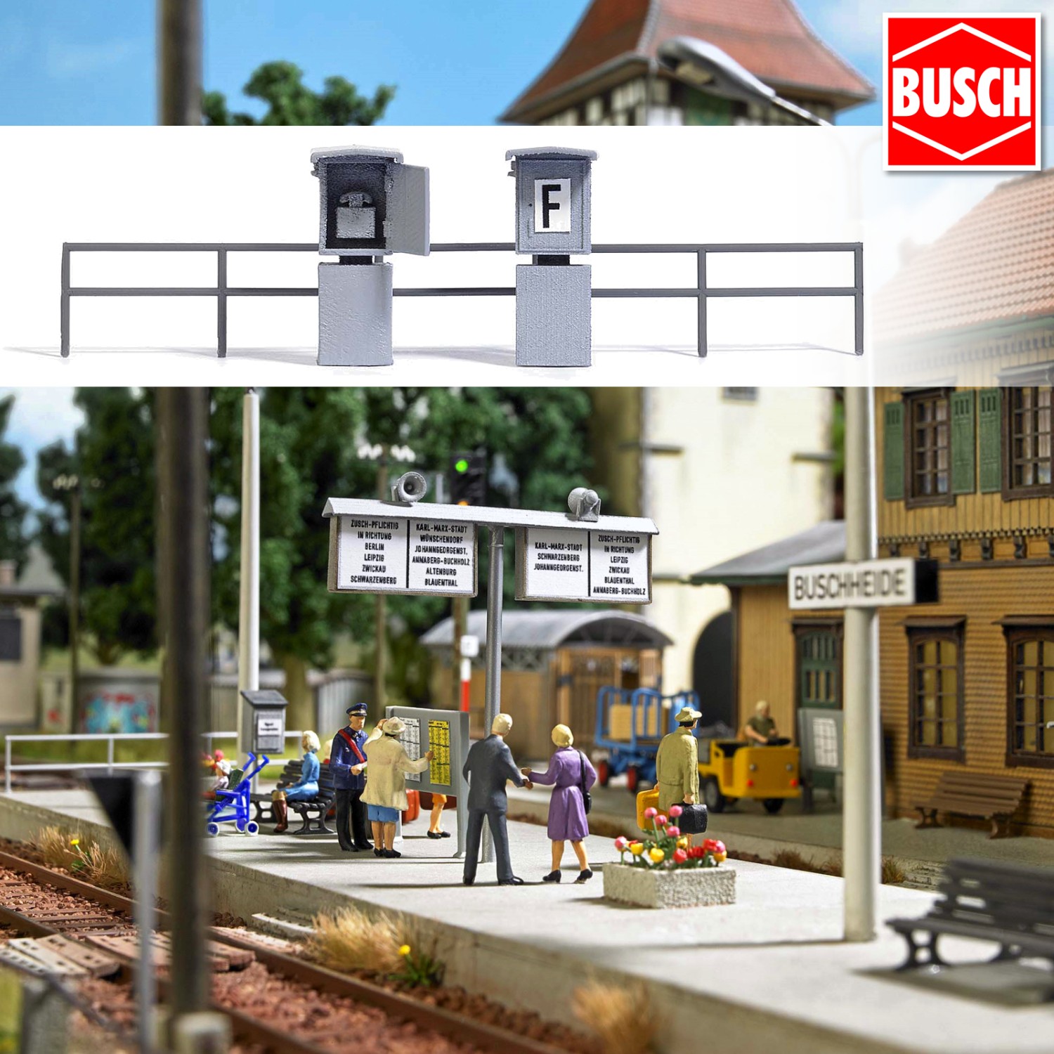 BUSCH 1627 H0 Signalfernsprecher 