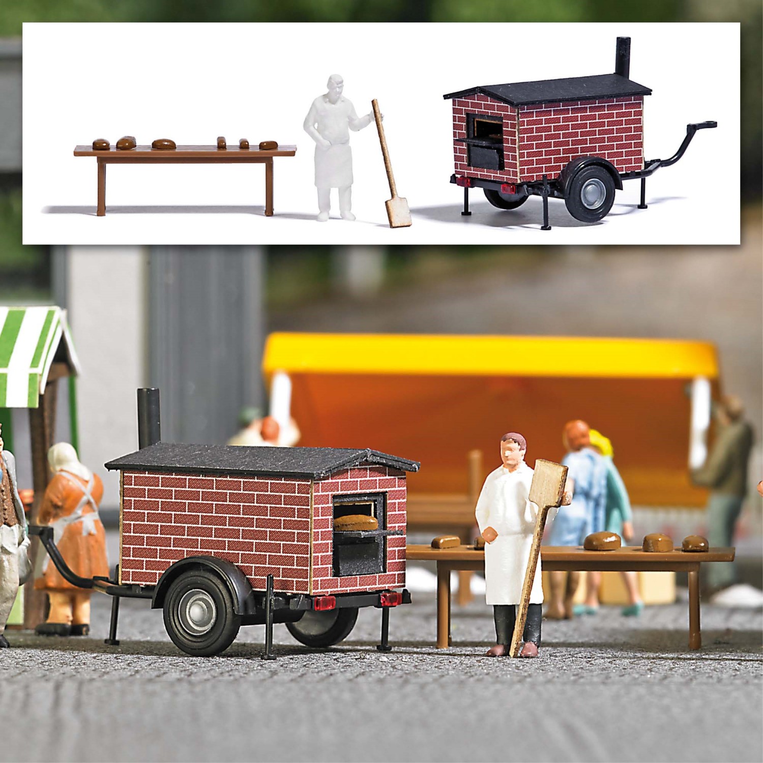BUSCH 1827 H0 Mobiler Brotbackofen 