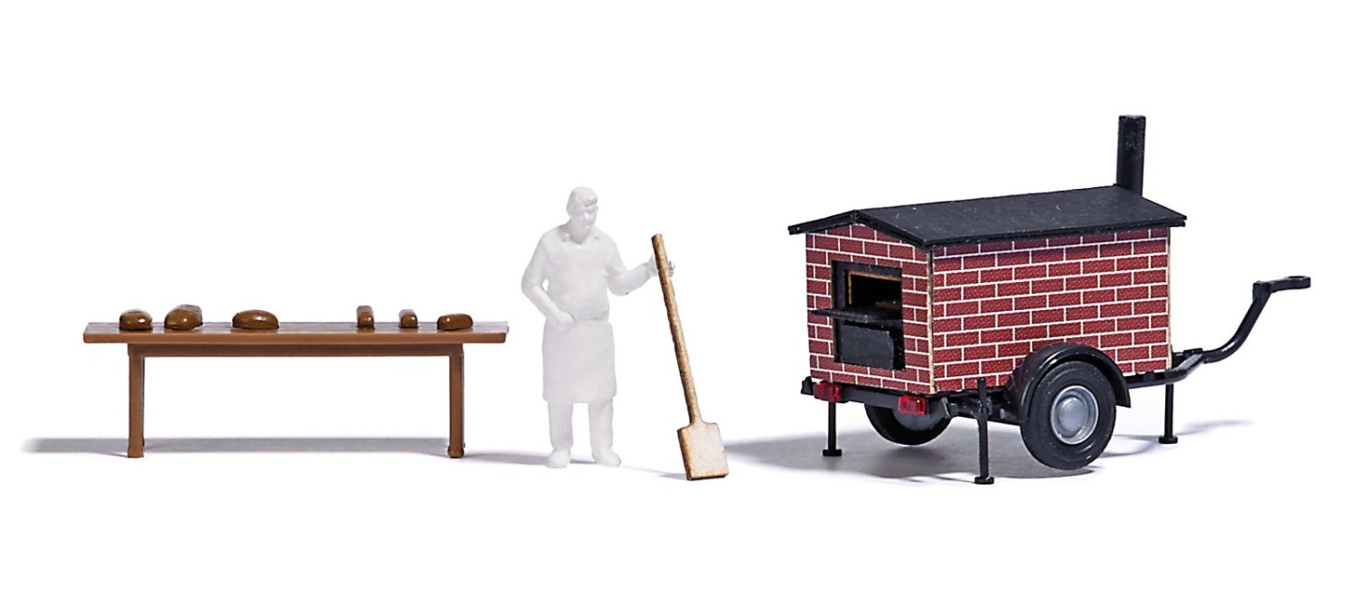 BUSCH 1827 H0 Mobiler Brotbackofen 