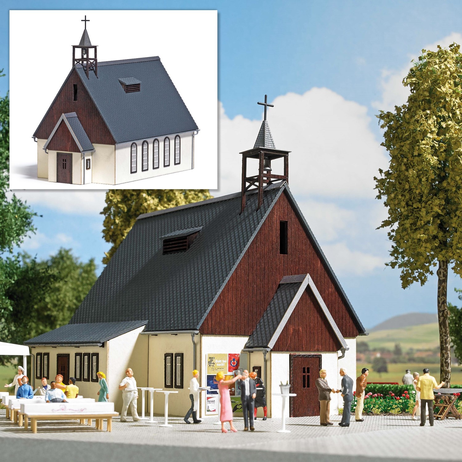 BUSCH 1940 H0 Kapelle Bad Reiboldsgrün 