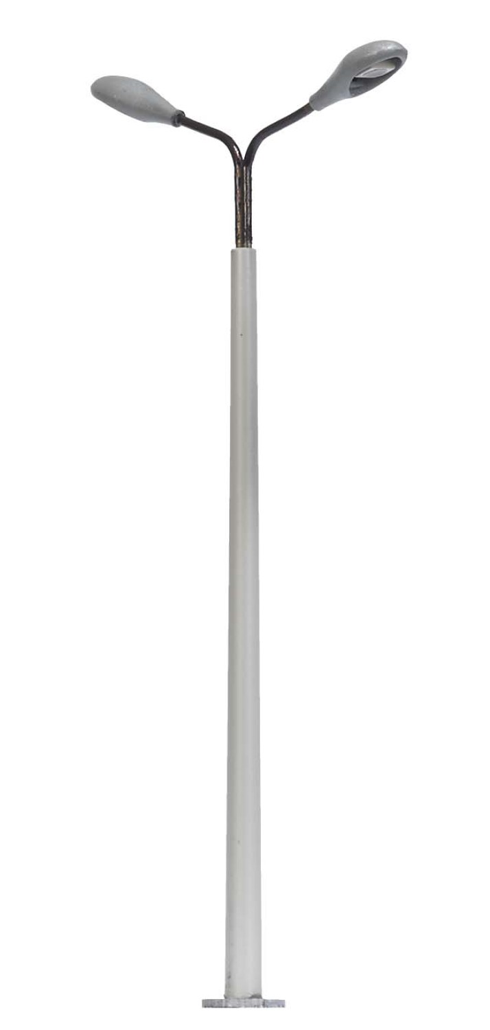 BUSCH 4138 H0 Betonmast mit 2 Leuchten 