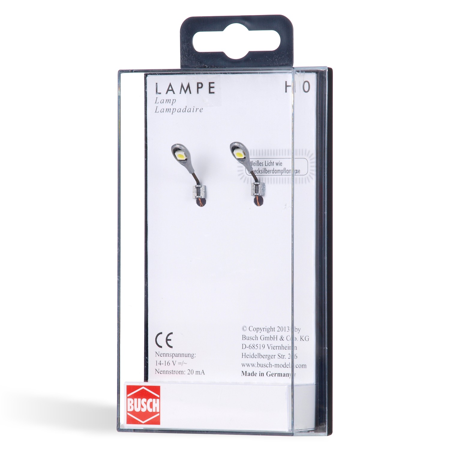 BUSCH 4153 H0 2 Wandlampen 