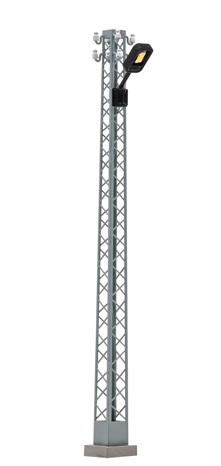 BUSCH 4186 H0 Gittermastleuchte (weiß) 