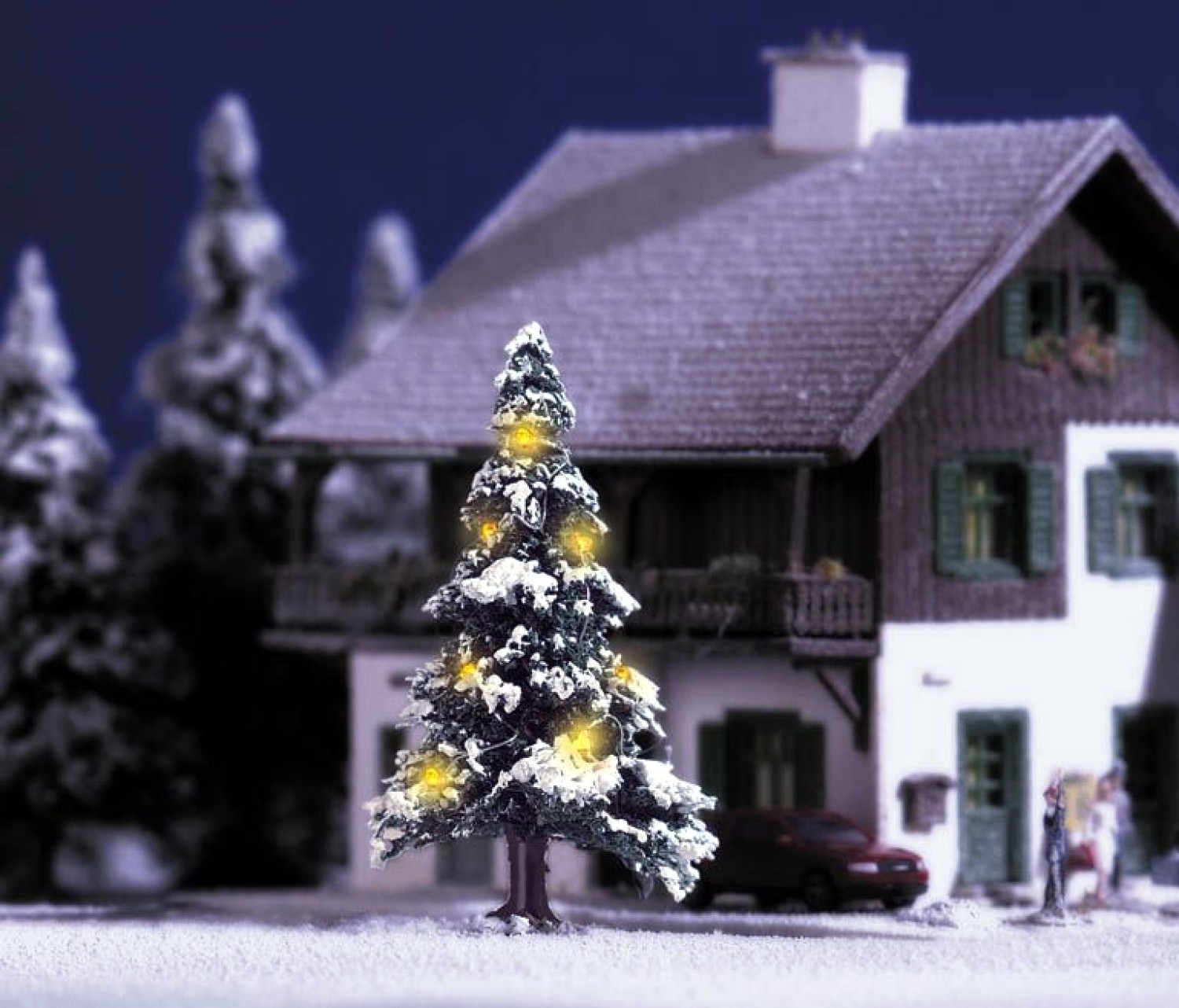 BUSCH 5410 N/TT Weihnachtsbaum mit LED-Beleuchtung 