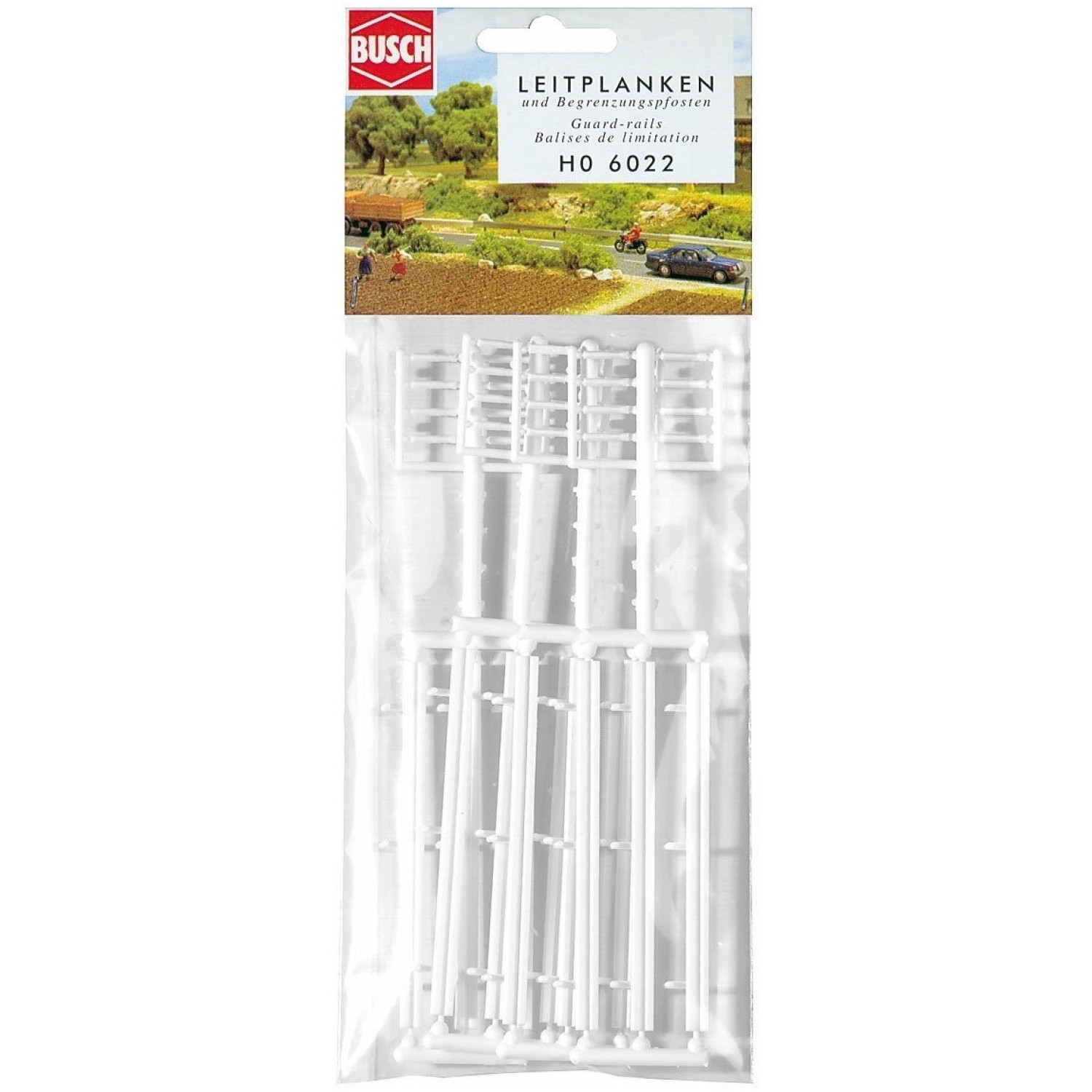 BUSCH 6022 H0 Leitplanken-Set 
