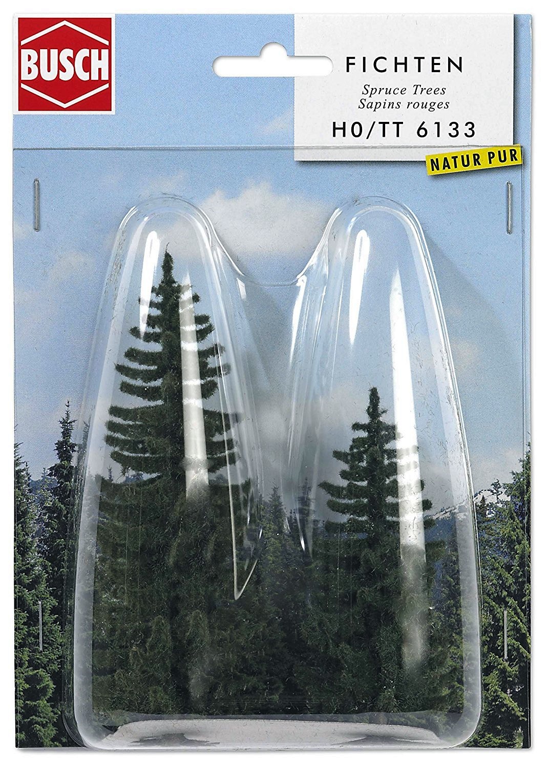 BUSCH 6133 H0/TT 2 Fichten 90/120 mm 
