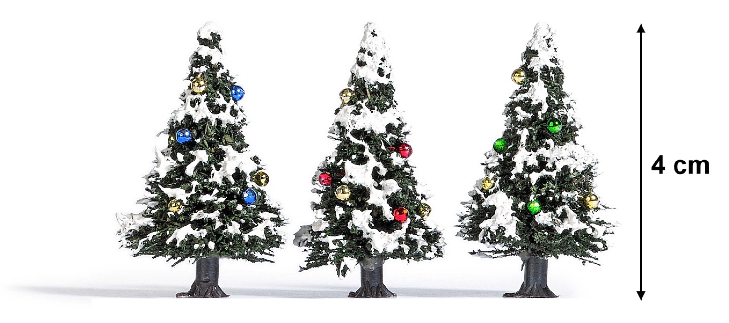 BUSCH 6464 H0/TT 3 Verschneite Weihnachtsbäume 