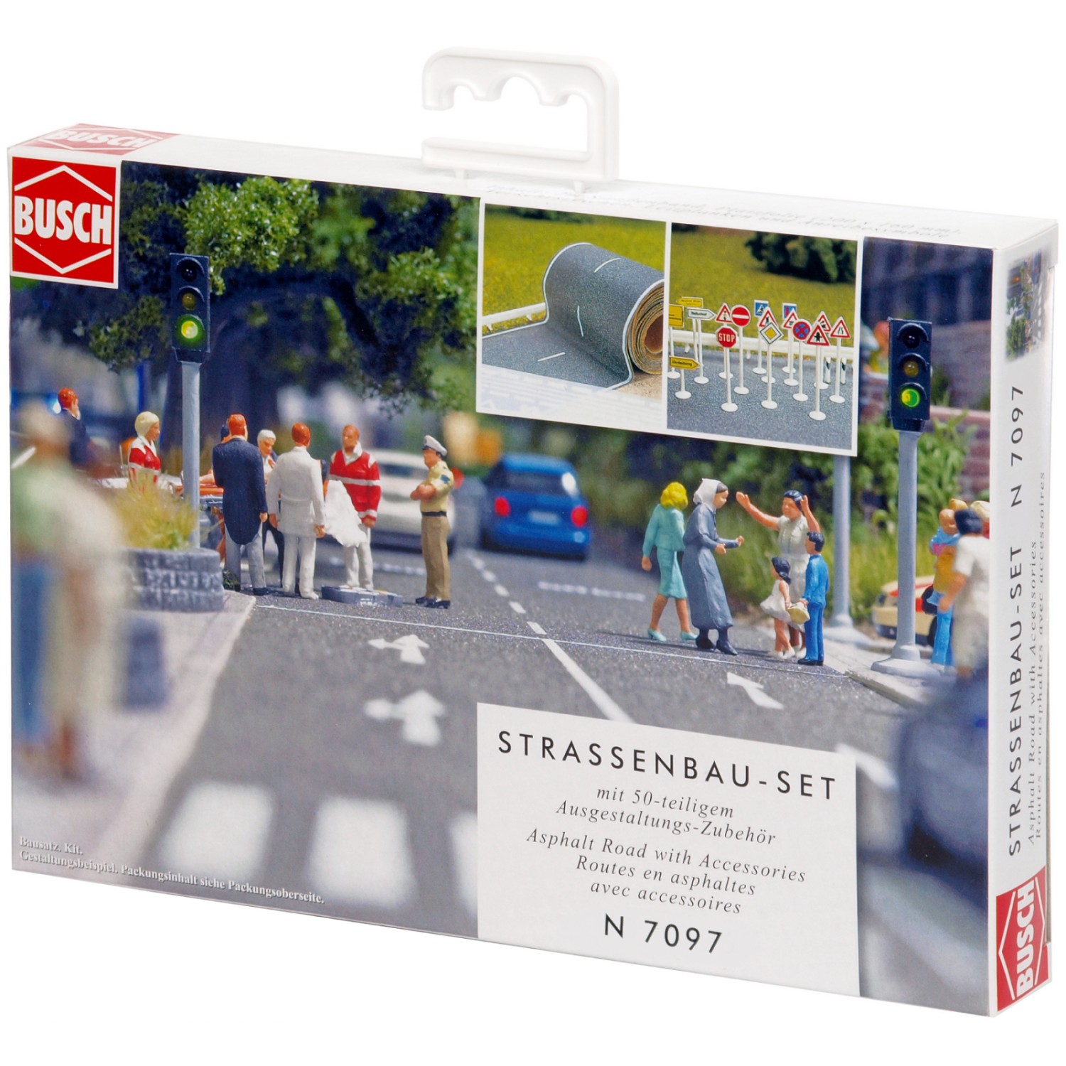 BUSCH 7097 N Straßenbau-Set 