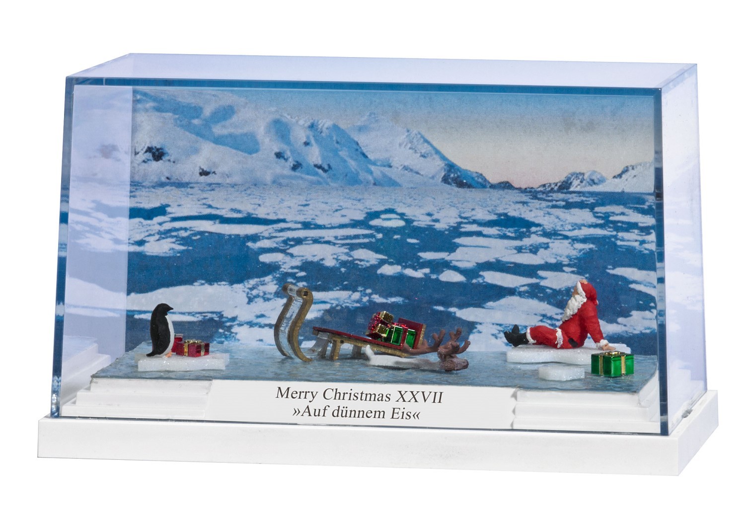 BUSCH 7629 H0 Kleindiorama Merry Christmas XXVII „Auf dünnem Eis”