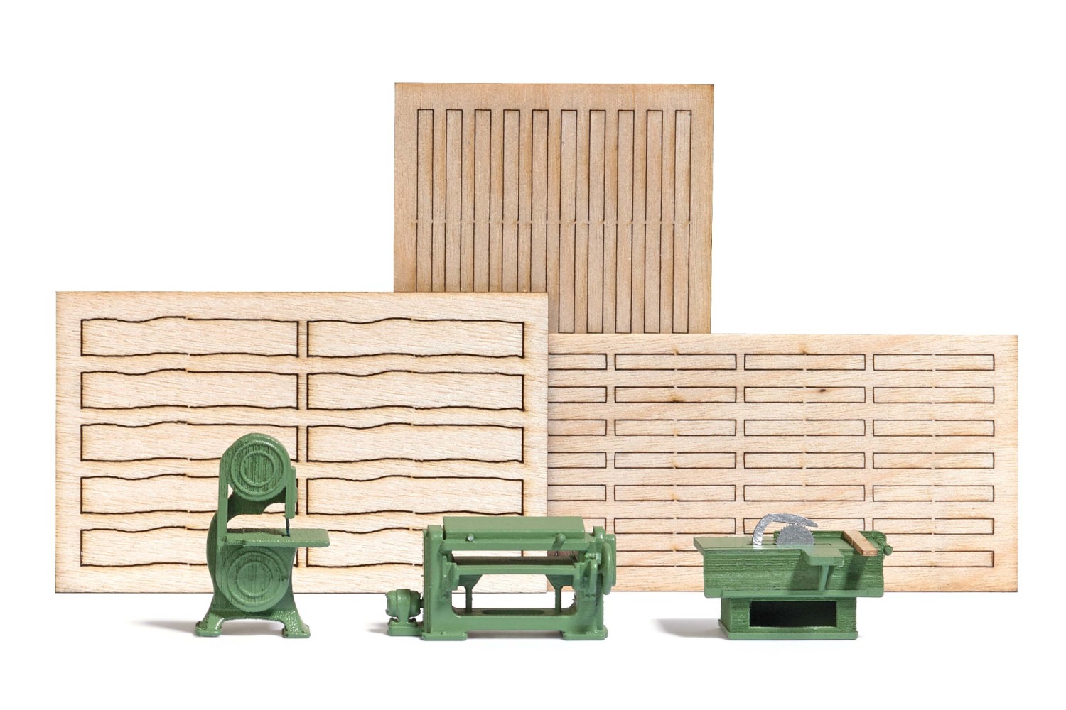 BUSCH 7850 H0 Holzbearbeitungsmaschinen mit Zubehör 