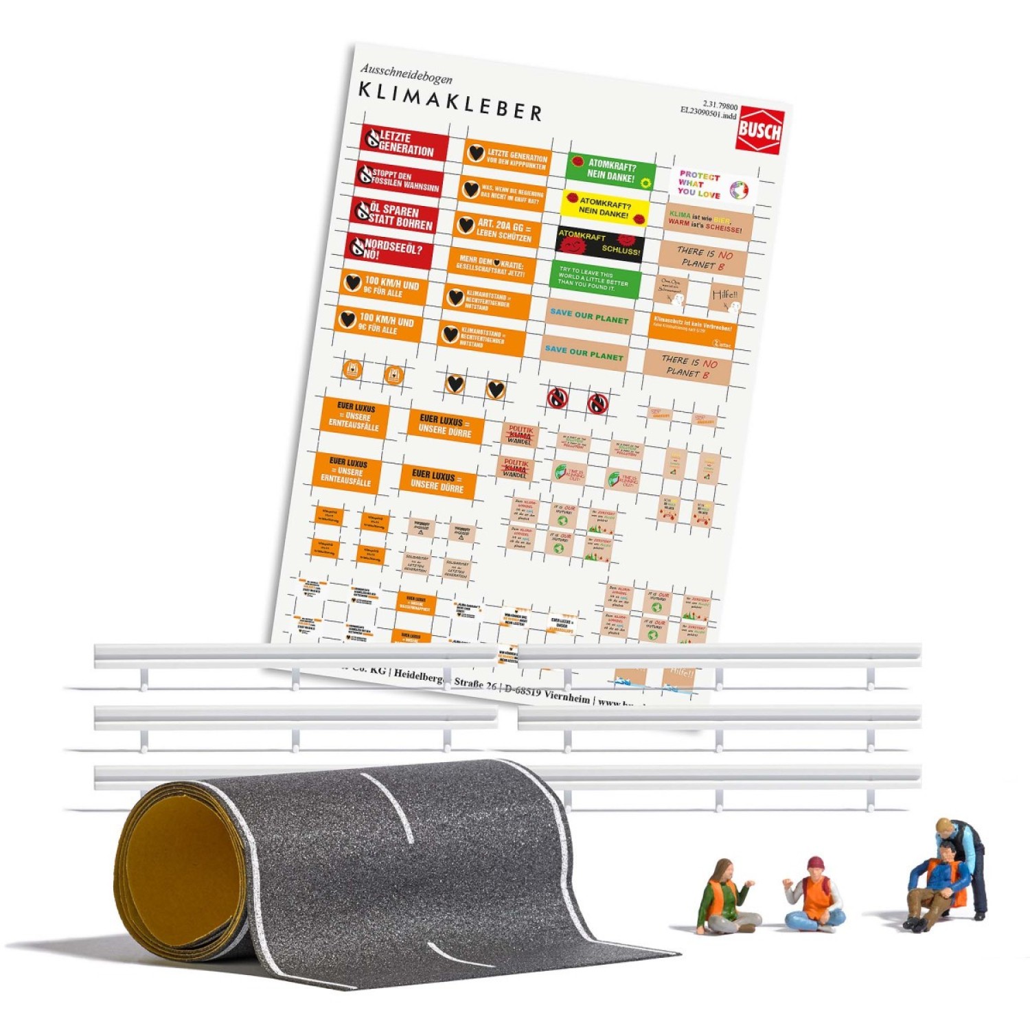 BUSCH 79800 H0 Klimakleber (Action-Set) 