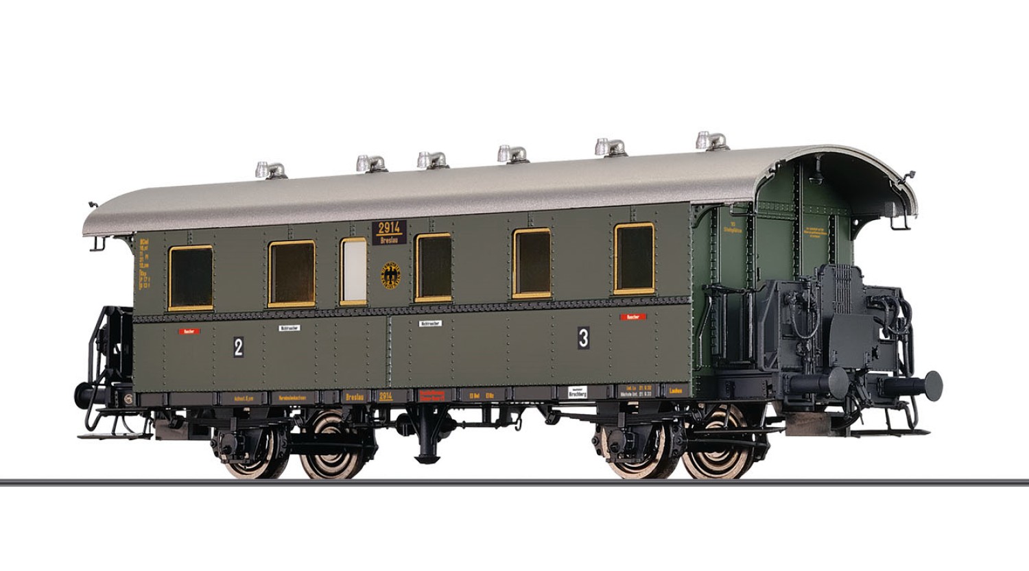 BRAWA 45827 H0 Einheits-Nebenbahnwagen Bciel-24, DRG 
