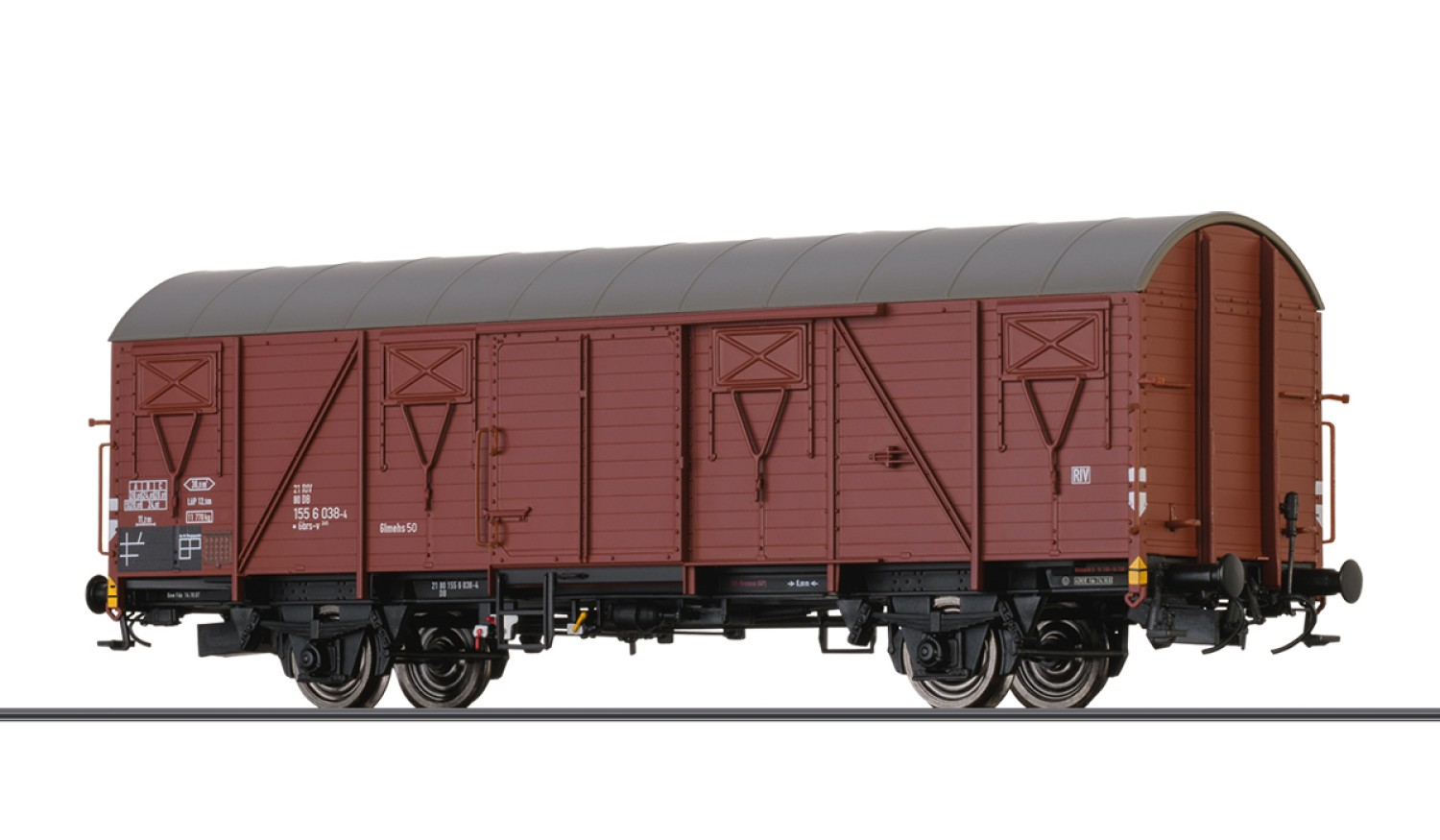 BRAWA 51294 H0 Gedeckter Güterwagen Gbrs-v245, DB 