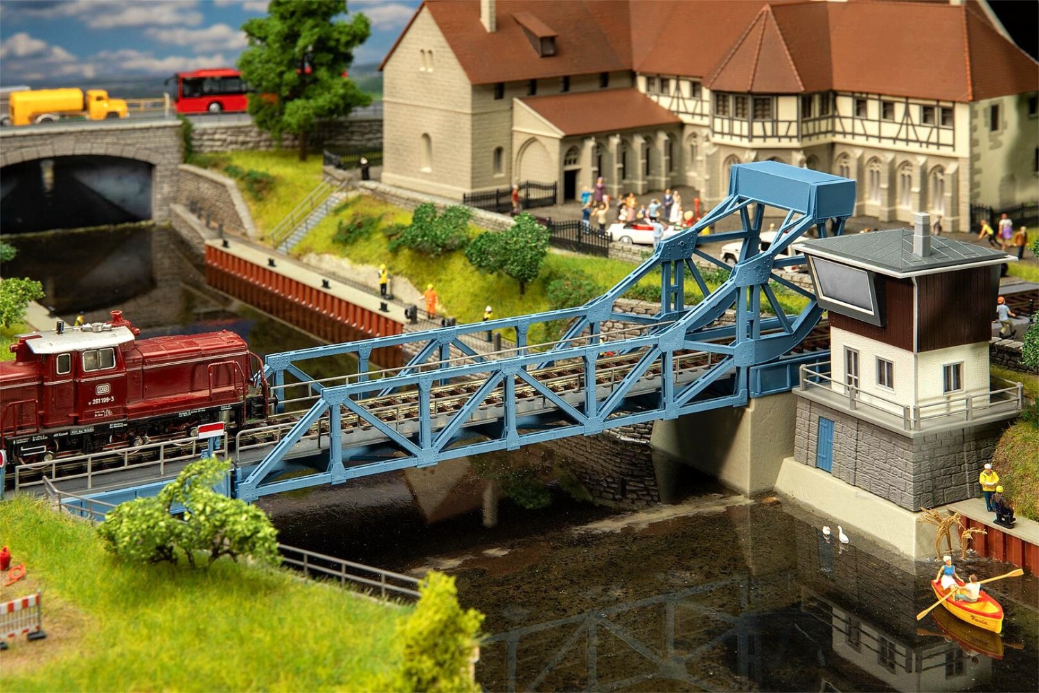 FALLER 120506 H0 Klappbrücke mit Antrieb 