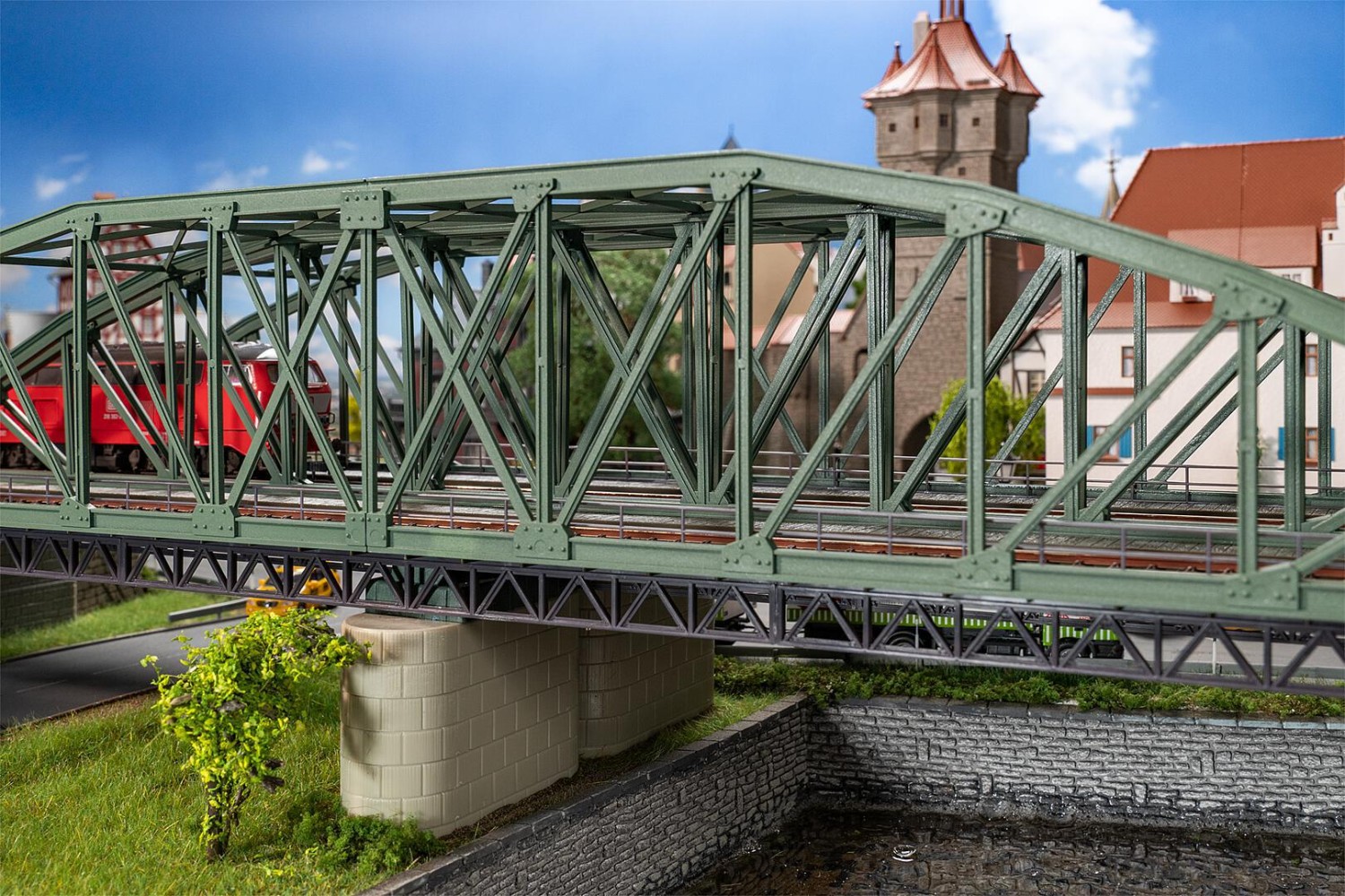 FALLER 120507 H0 Bogenbrücke, 2-gleisig 