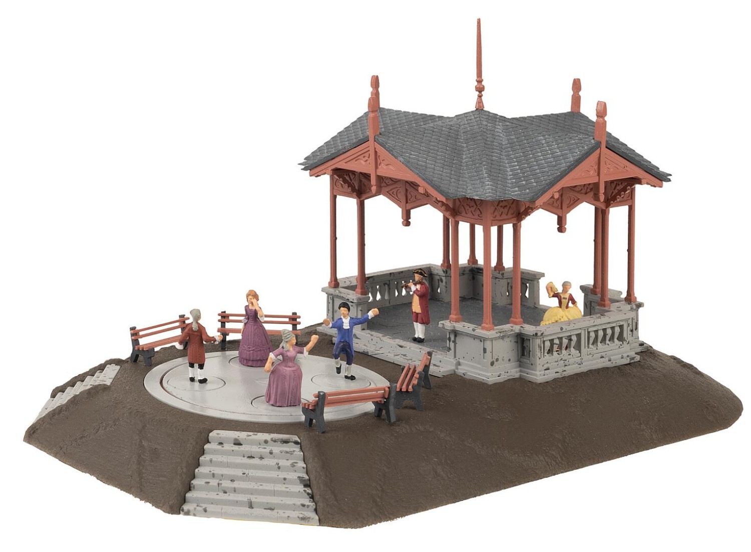 FALLER 130655 H0 Musikpavillon mit tanzenden Figuren 