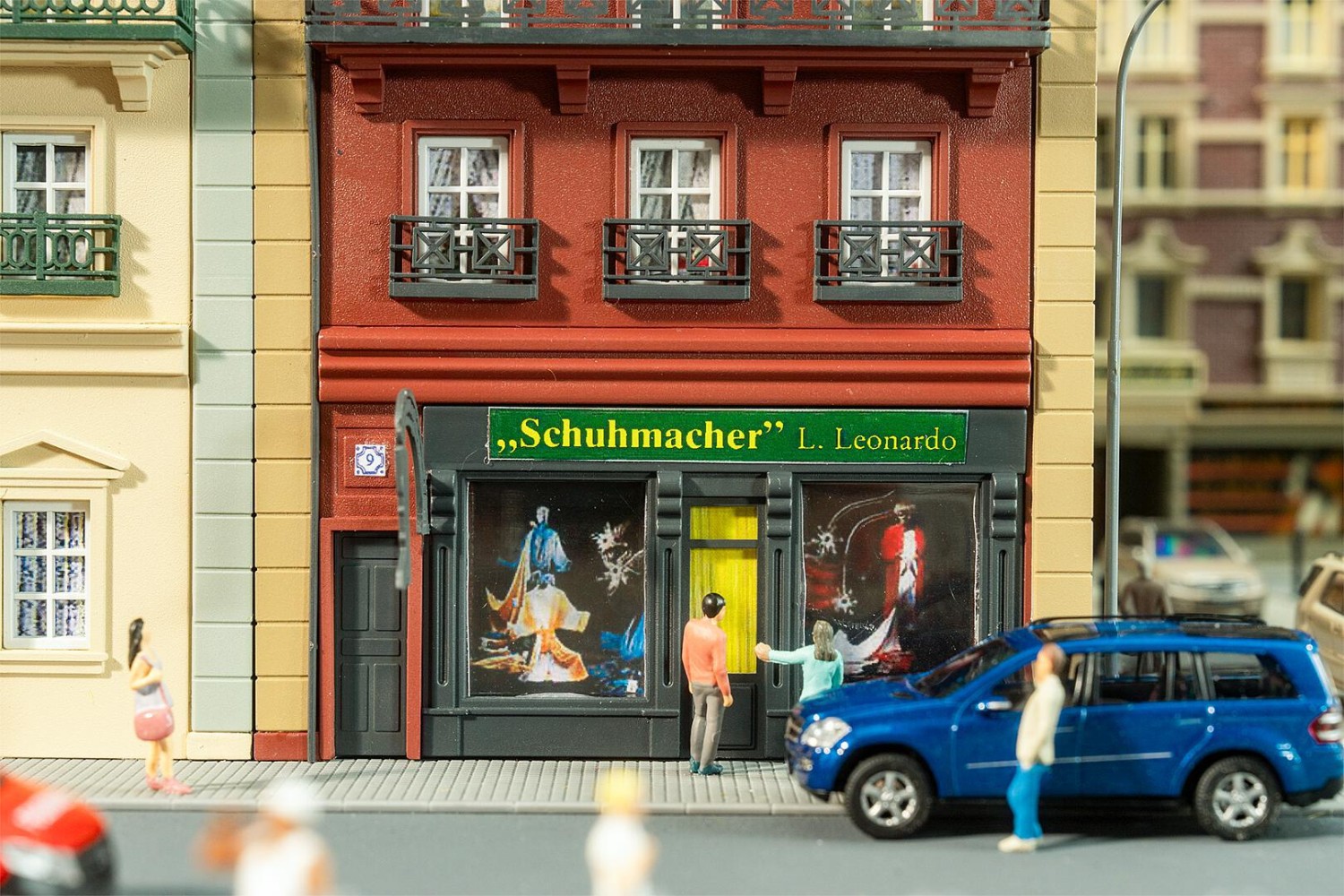 FALLER 130713 H0 Stadthaus, 4-stöckig 