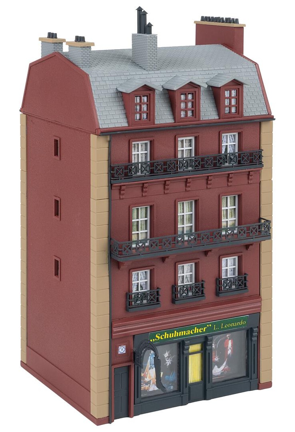FALLER 130713 H0 Stadthaus, 4-stöckig 