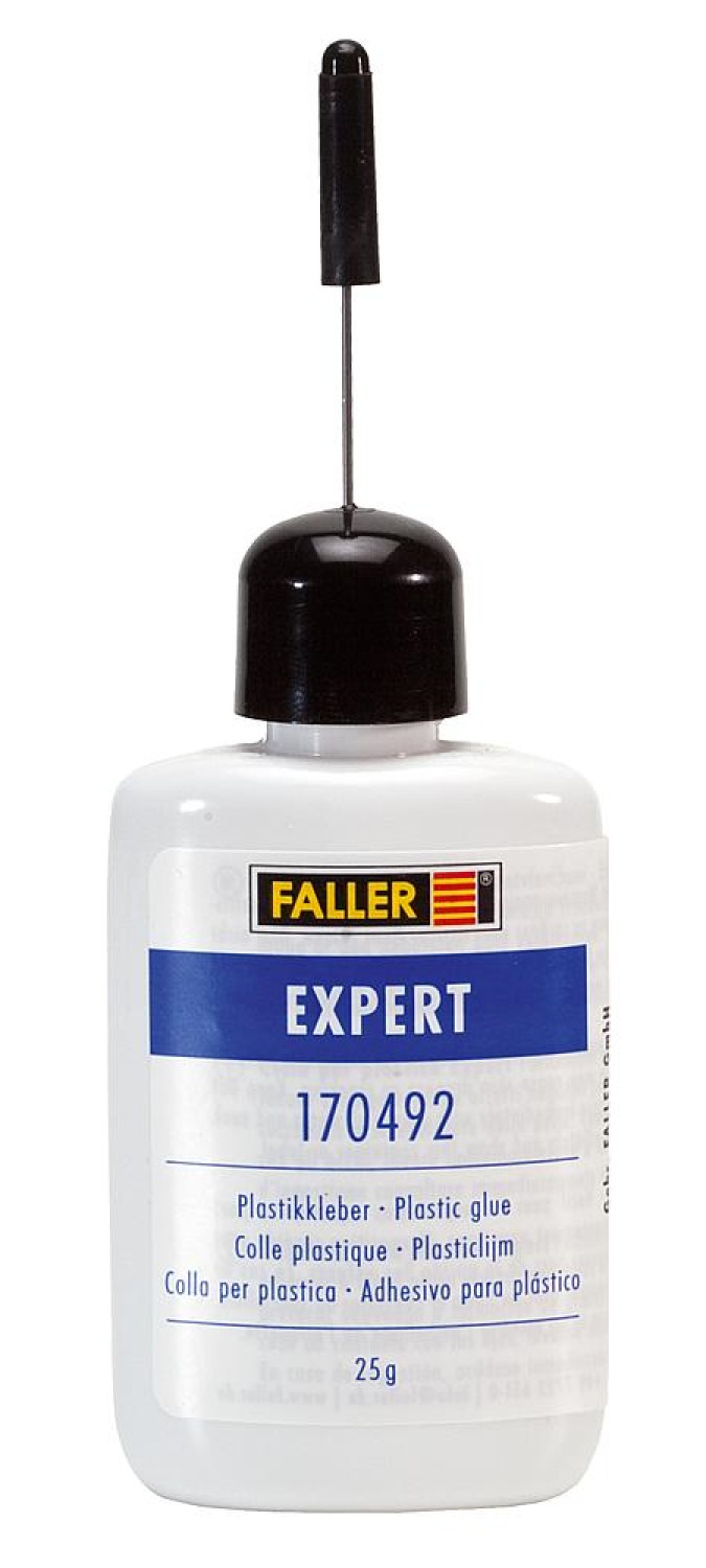 FALLER 170492 EXPERT Plastikkleber 25g mit besonders feiner Dosierkanüle
